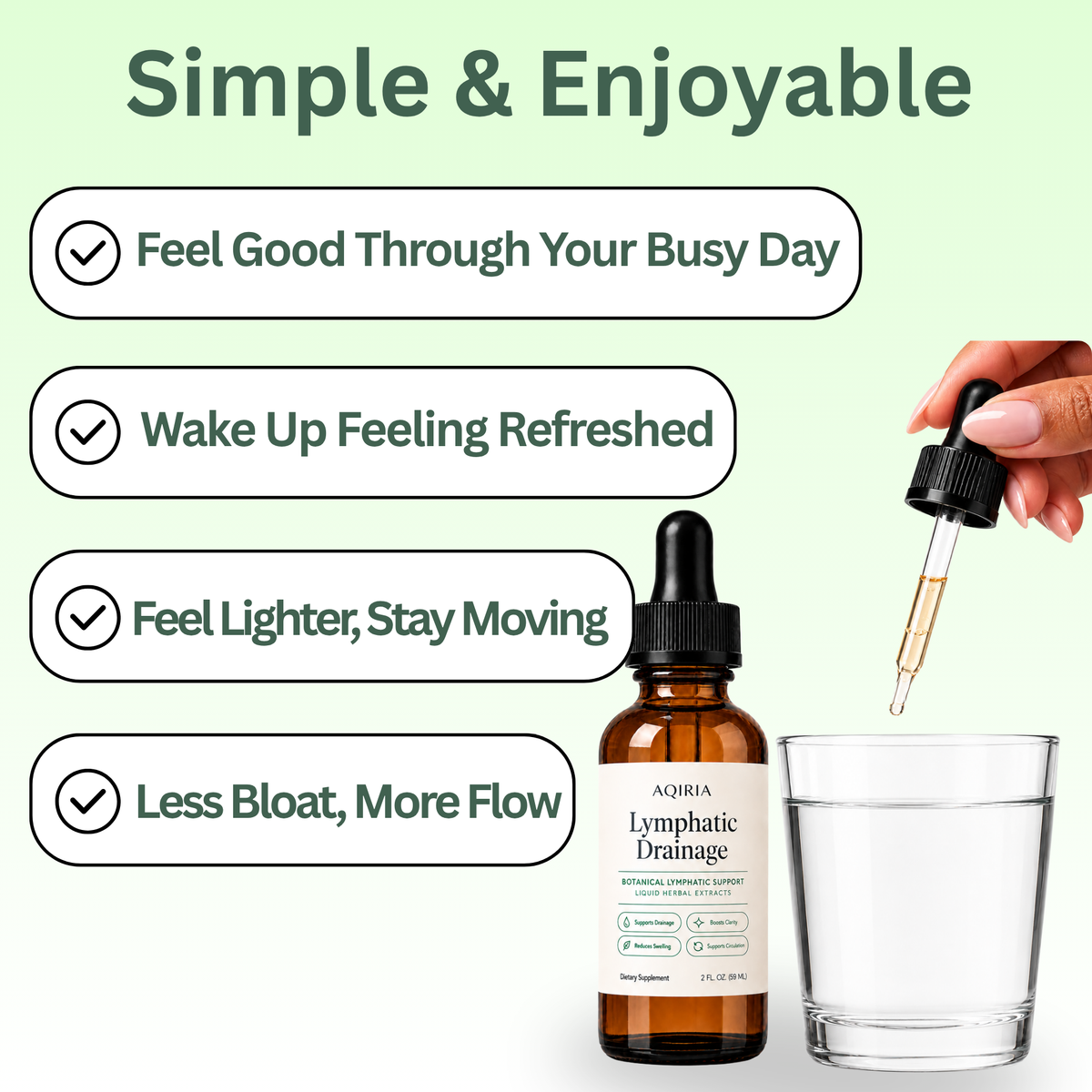 AQIRIA Lymphatic Drainage Drops - Daily Wellness